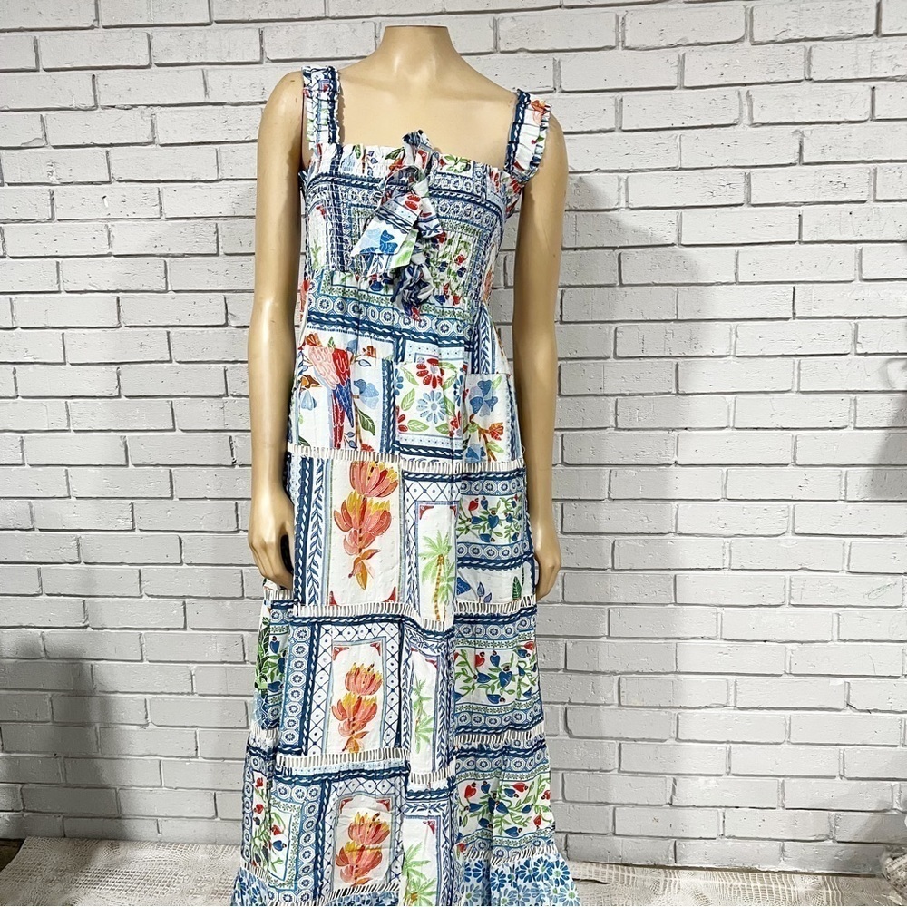 Farm Rio Women’s Tropical Tiles Maxi Dress
